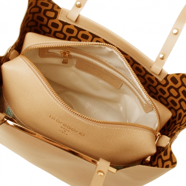 Фото 3 в полном размере Сумка Di Gregorio 999-beige из категории Женские сумки